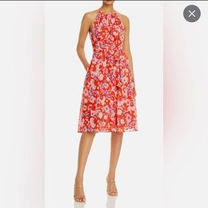 Eliza J halter fit and flare dress
